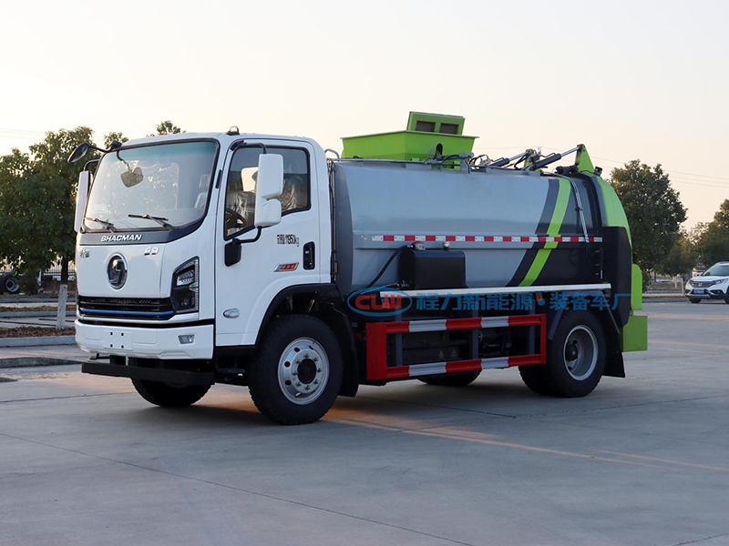 6方陕汽SX5120TCABEV   381L型纯电动餐厨垃圾车