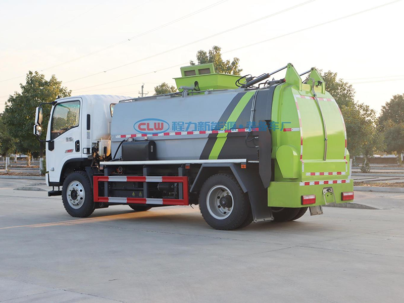 6方陕汽SX5120TCABEV 381L型纯电动餐厨垃圾车