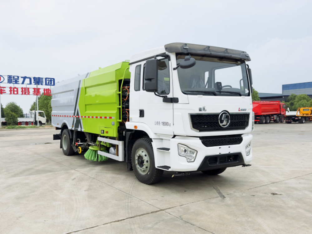 陕汽德龙纯电动洗扫车