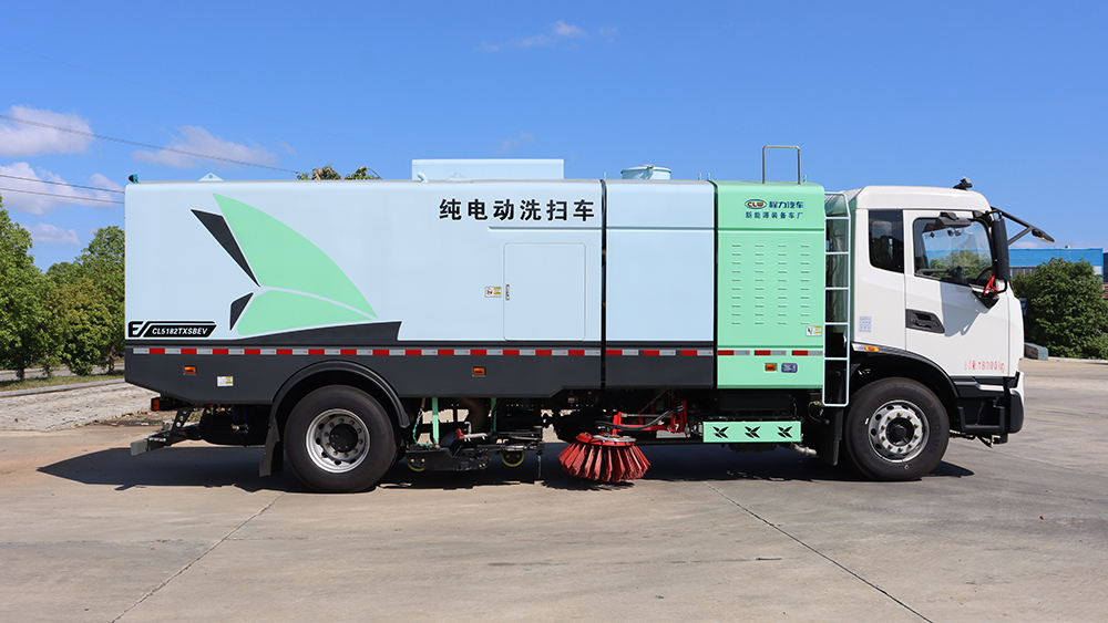 东风天锦纯电动洗扫车-18T