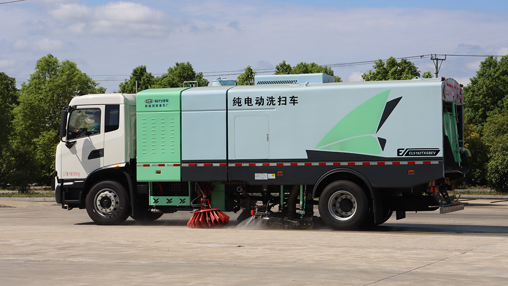 东风天锦纯电动洗扫车-18T