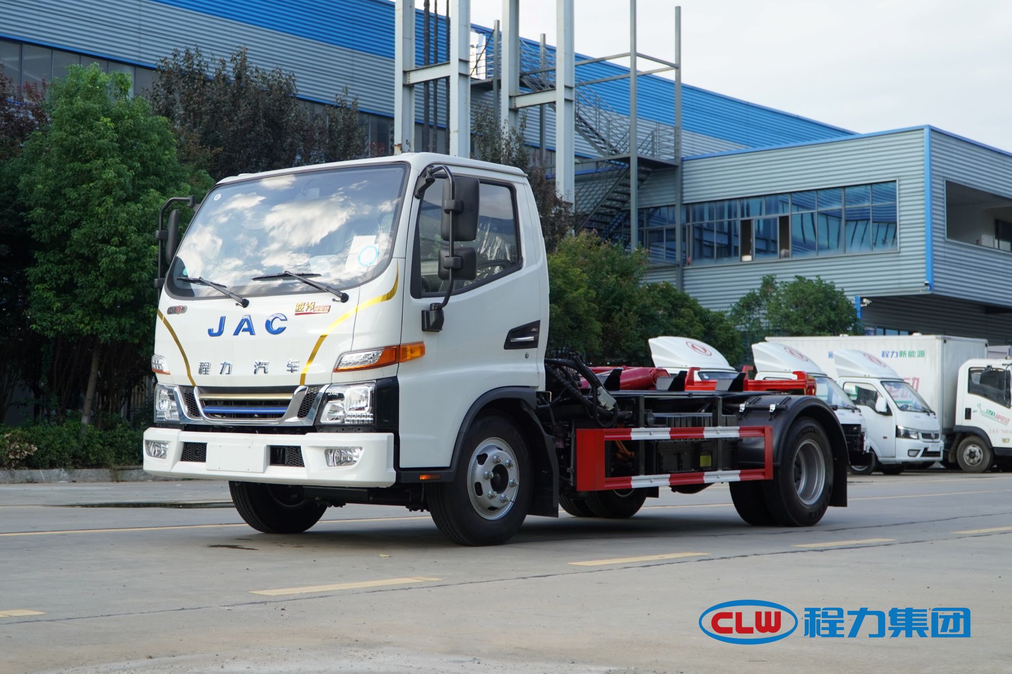 江淮骏铃混动勾臂垃圾车